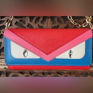 Authentic Fendi Monster Long Wallet